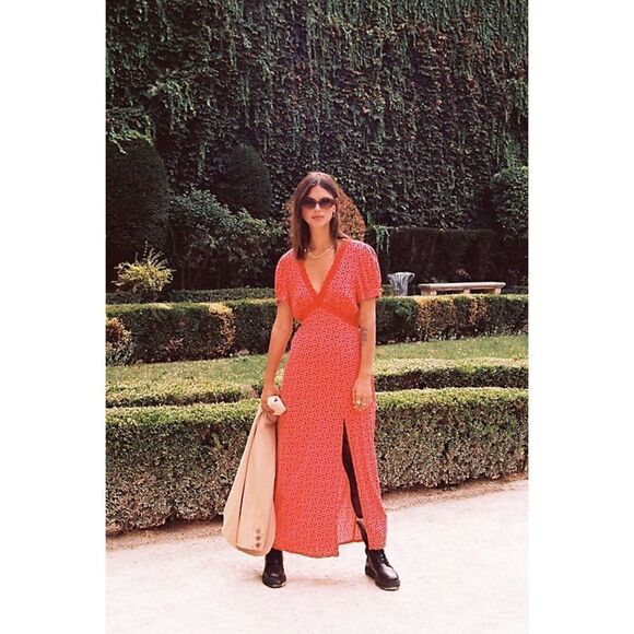 Free People Marley Maxi Dress Red Size xs - Picture 1 of 4